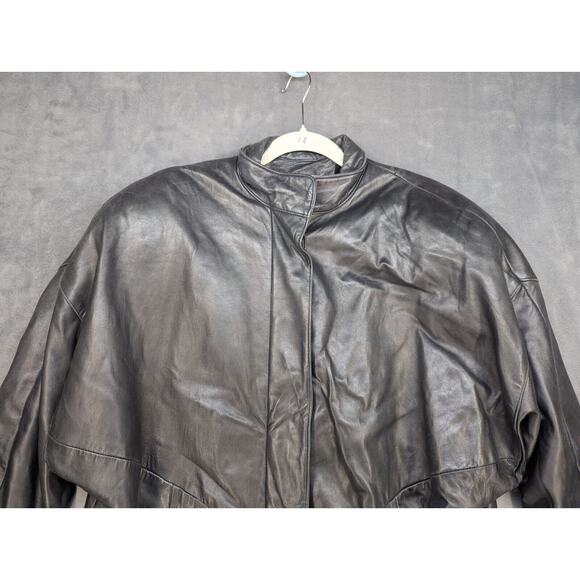 George Kriss by Maryse Roye Leather Jacket Made in Canada Womens Size 10 Vintage - Picture 2 of 12
